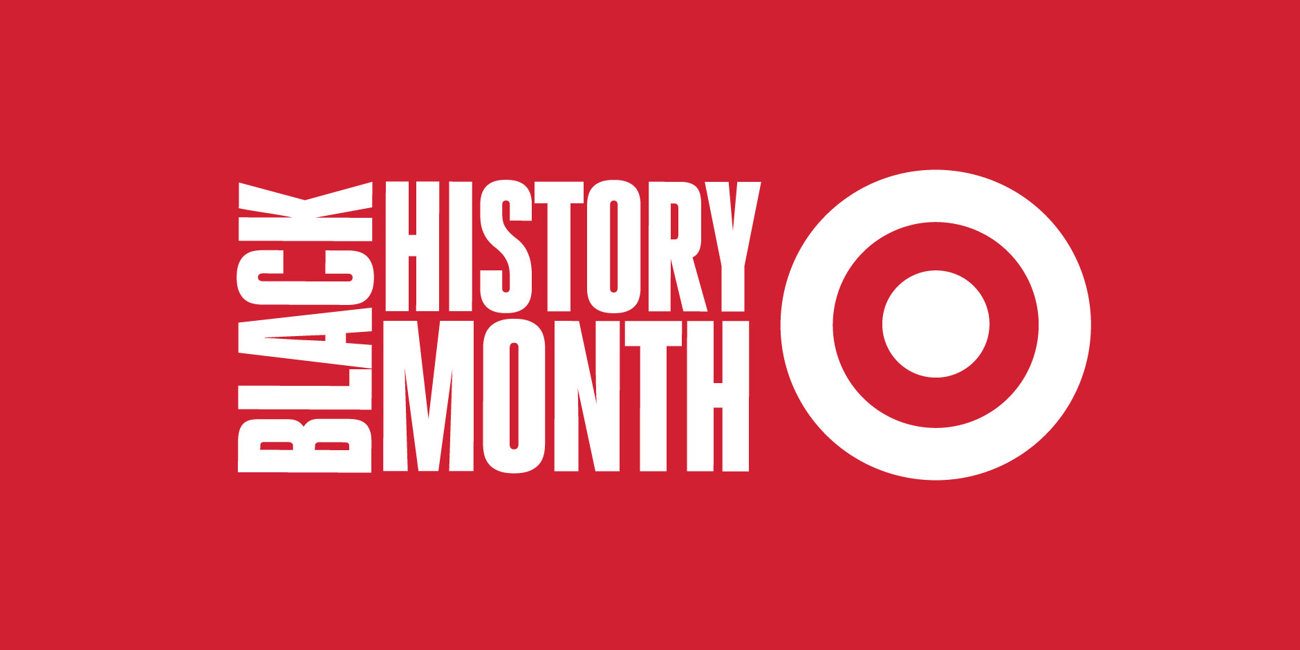 A graphic that reads "Black History Month" next to the Target logo.