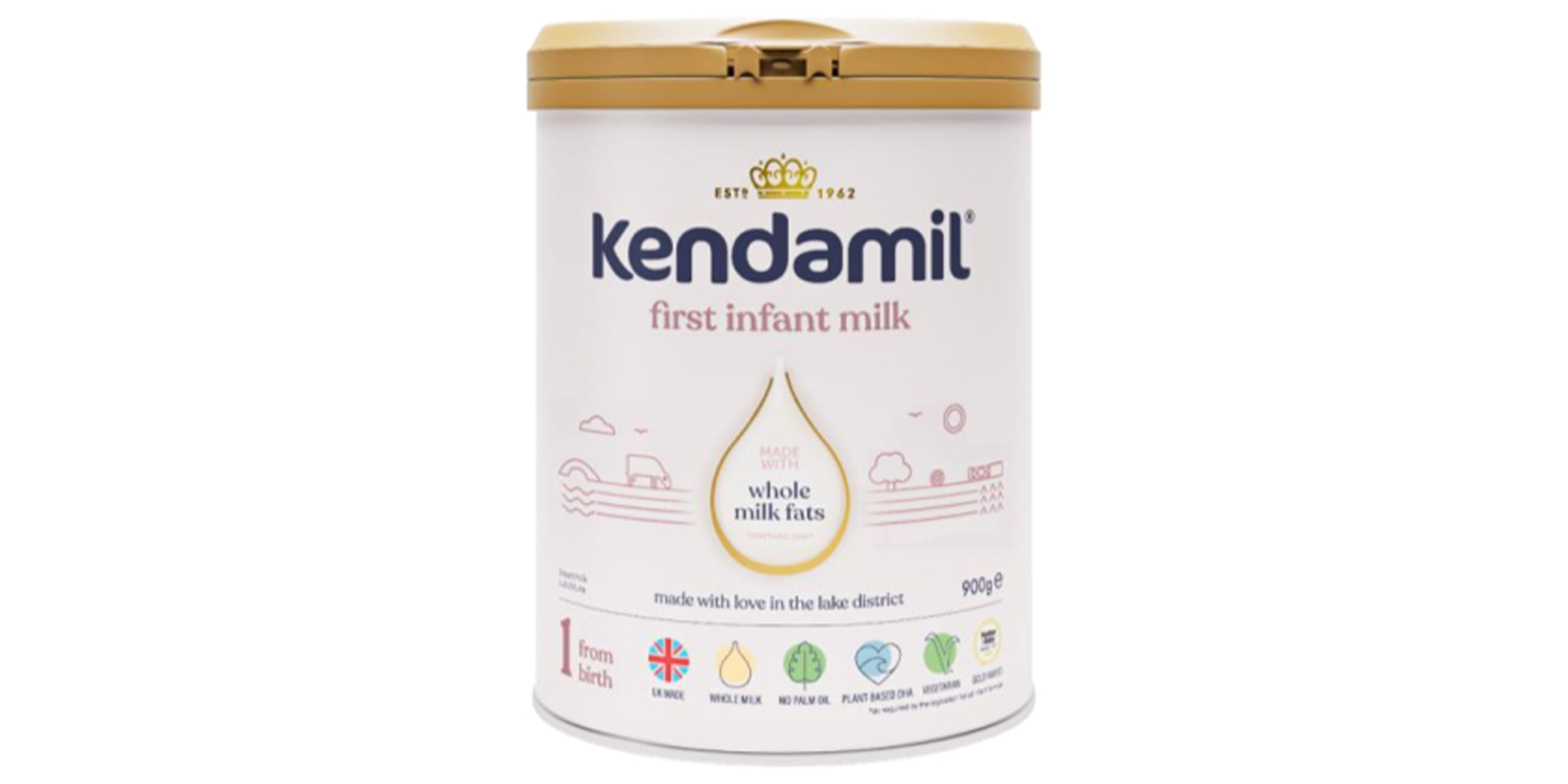 A can of Kendamil Classic formula