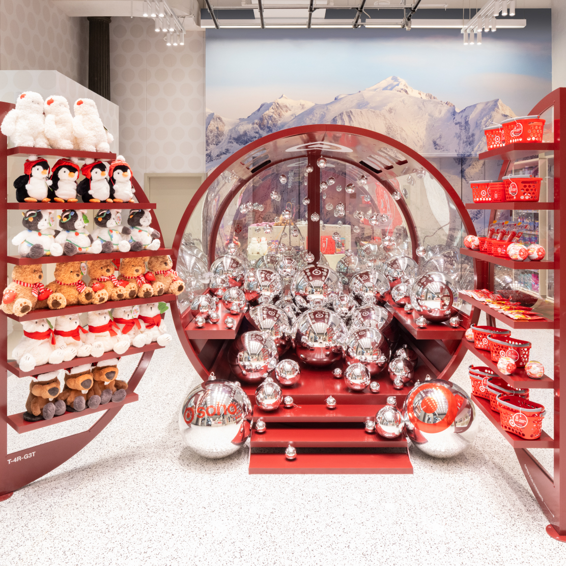 The Gifting Gondola, filled with holiday gifts and souvenirs, at Target SoHo.
