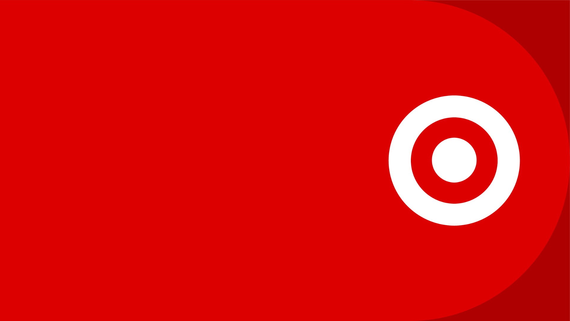 A red graphic with the Target logo.