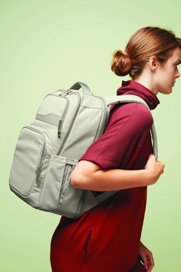 a person carrying a backpack