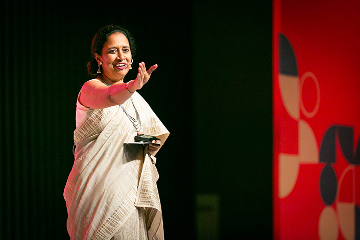 a person in a white dress