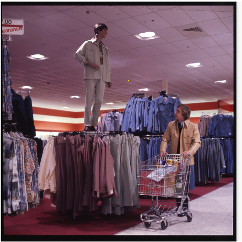 a mannequin in a clothing store