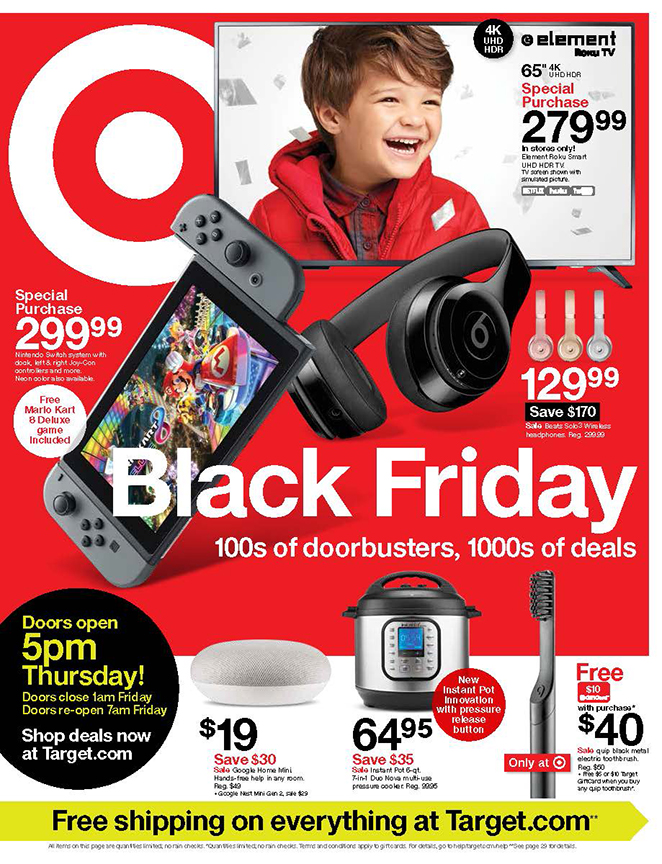 The cover of Target's 2019 Black Friday ad