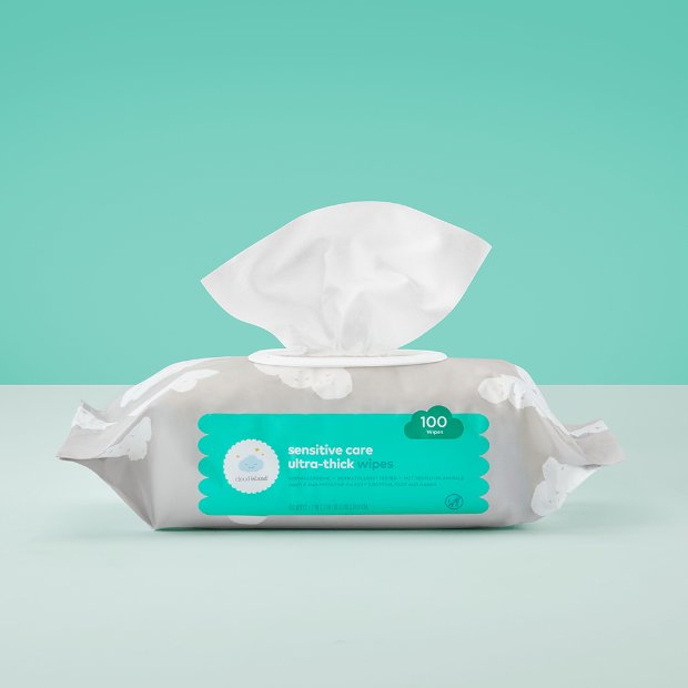 a white box with a white substance on top of it