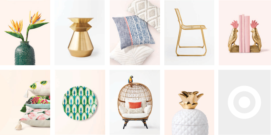 a collage of furniture