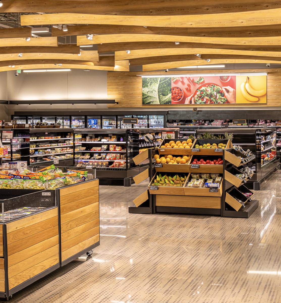 The grocery section inside the Target store in Boiling Springs, South Carolina.