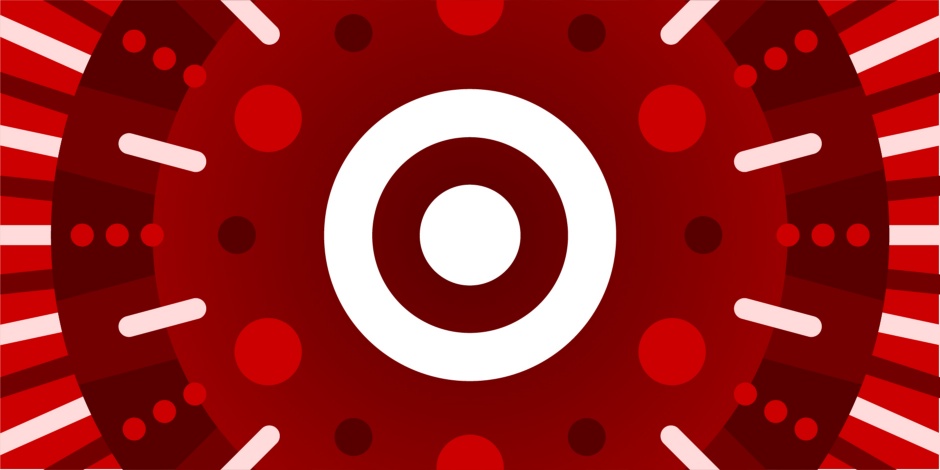 A graphic with the Target logo in the middle, surrounded by lines and circles going outward.