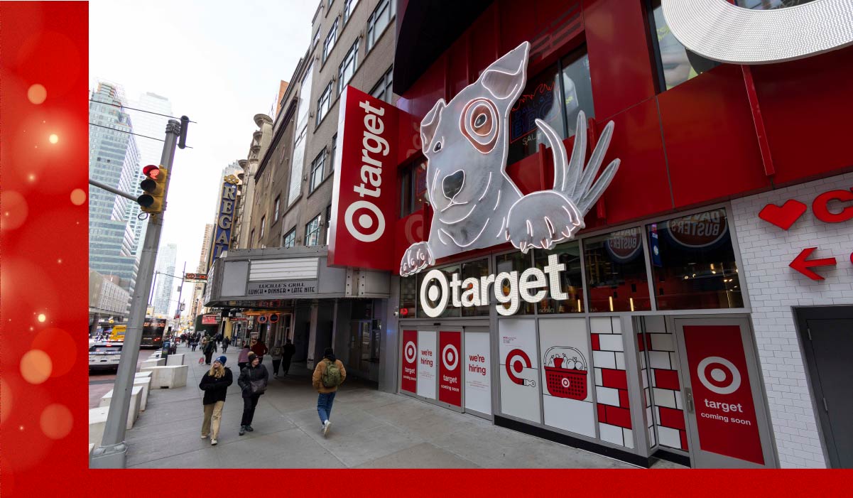 The exterior of the Target store in New York City’s Times Square.