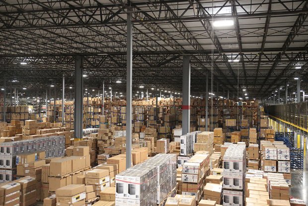 a warehouse full of boxes