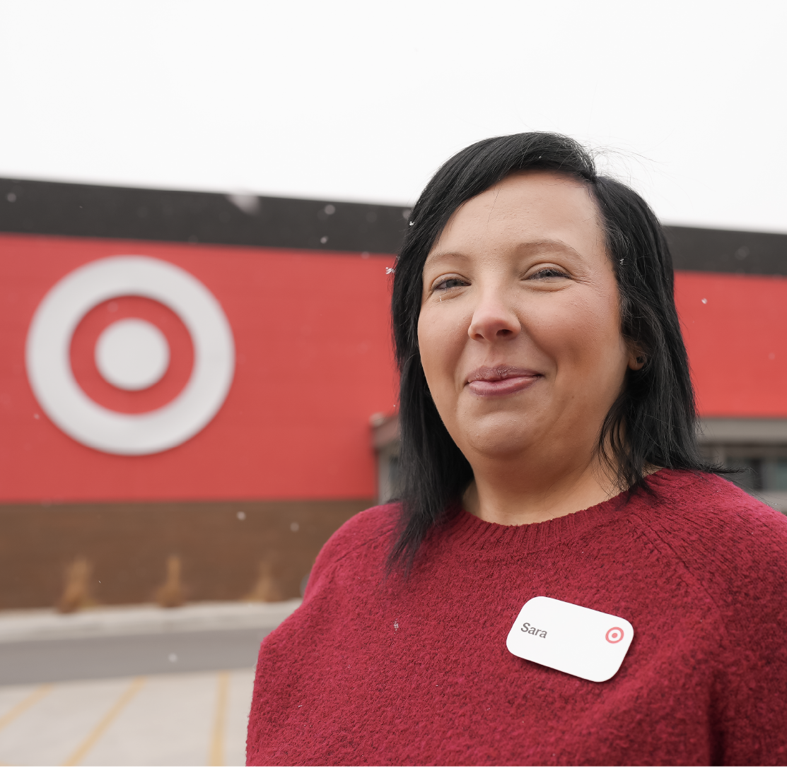 A photo of Target team member Sara.