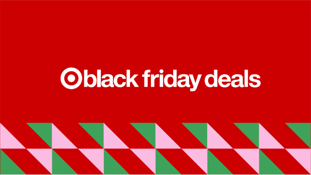 A holiday themed graphic with Black Friday Deals text and a Target logo.