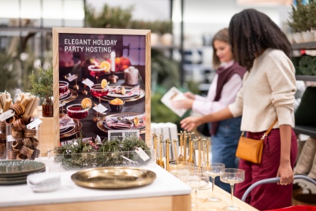 Target guests look at Hearth & Hand with Magnolia holiday items.