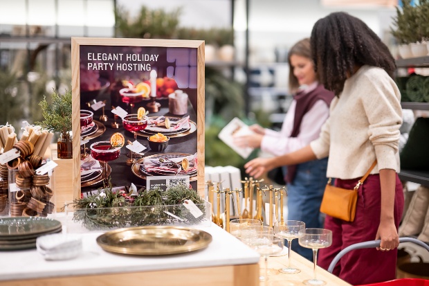 Target guests look at Hearth & Hand with Magnolia holiday items.