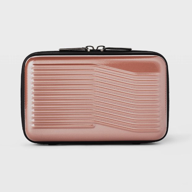 a red wallet with a strap