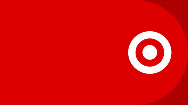 A red graphic with the Target logo.