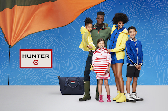Family modeling new Hunter for Target clothing and accessories
