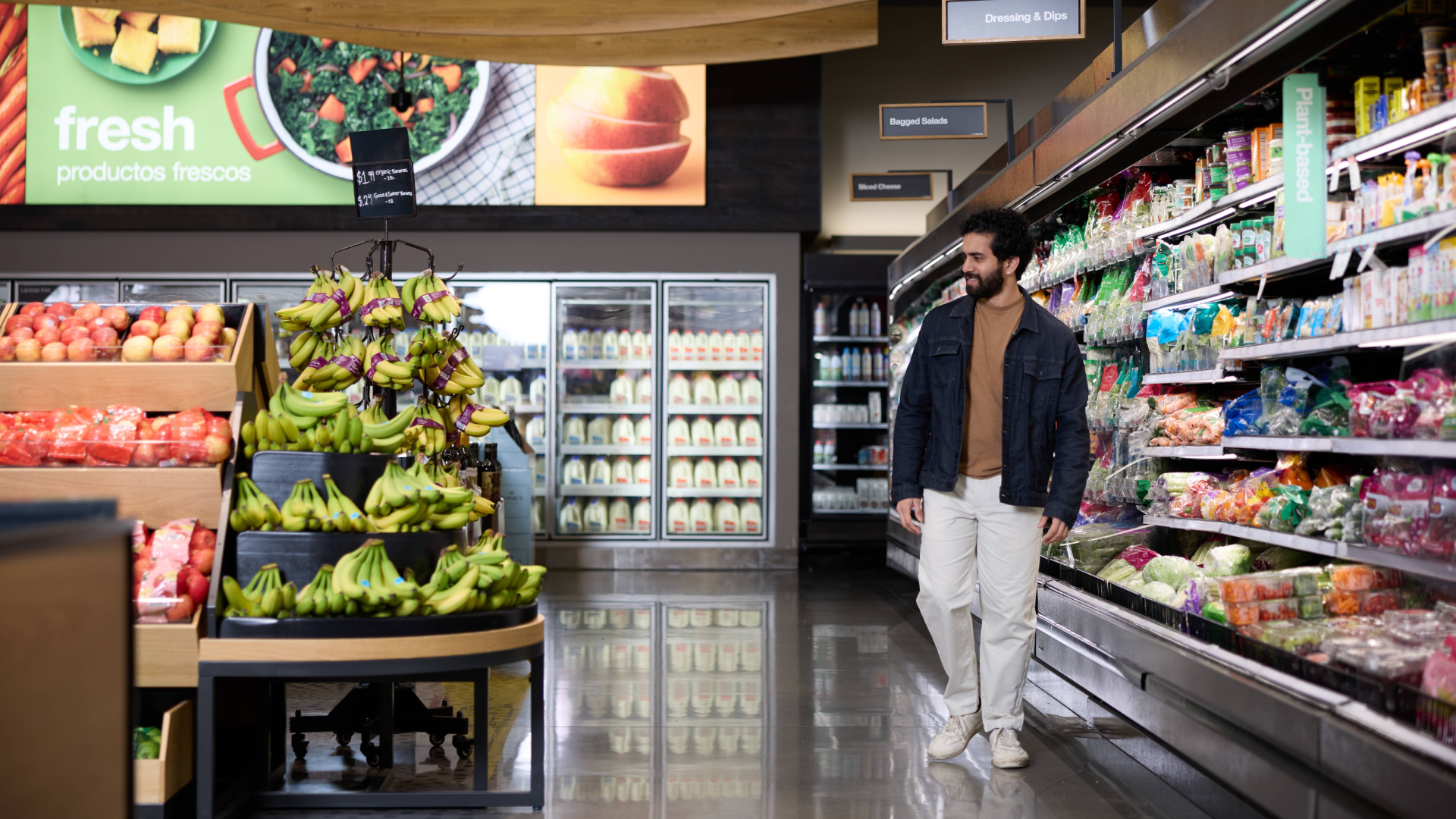 A Target guest browses groceries inside a store
