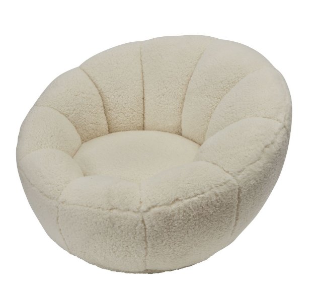 a white pillow with a brown cushion