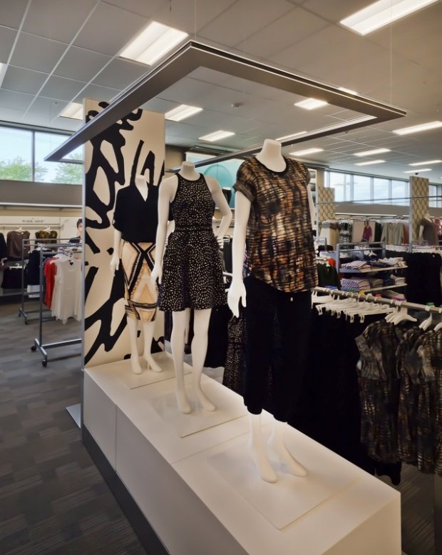 a group of mannequins in a store