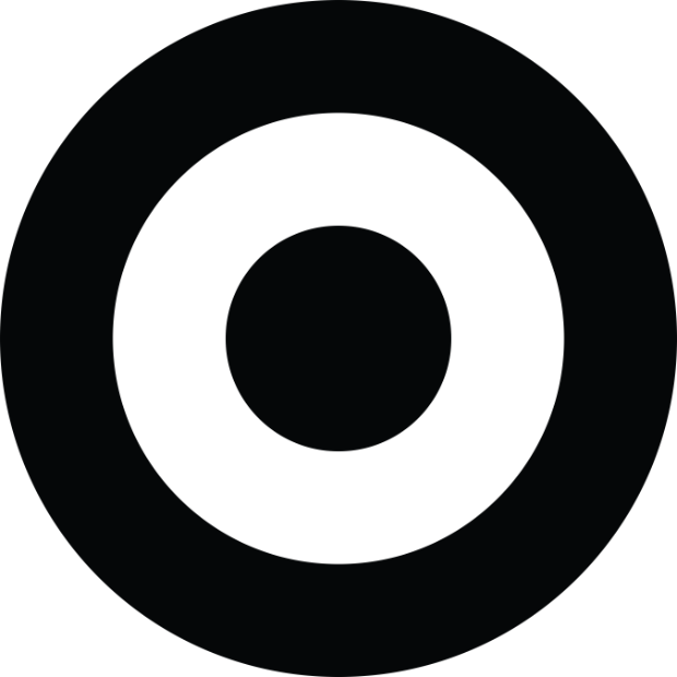 The Target Bullseye logo in black with a transparent background.