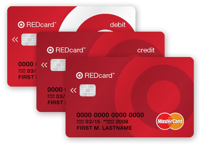 red Target credit cards