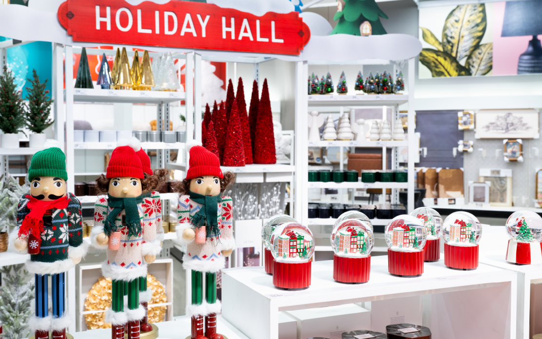 A Holiday Hall Target store display.