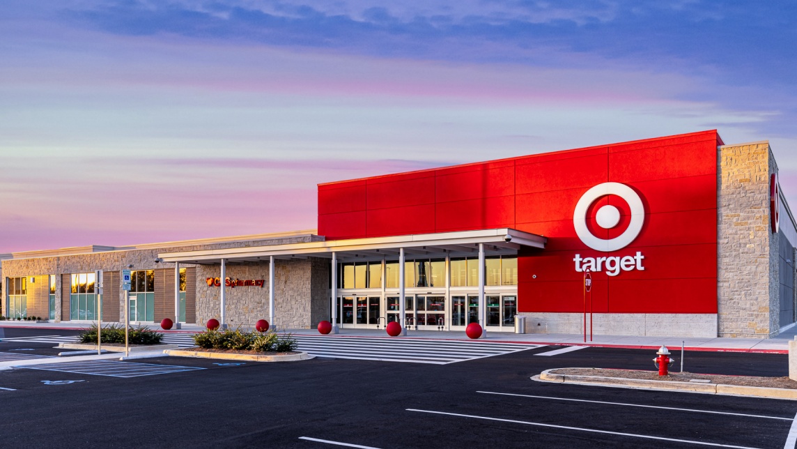 The exterior of a Target store.