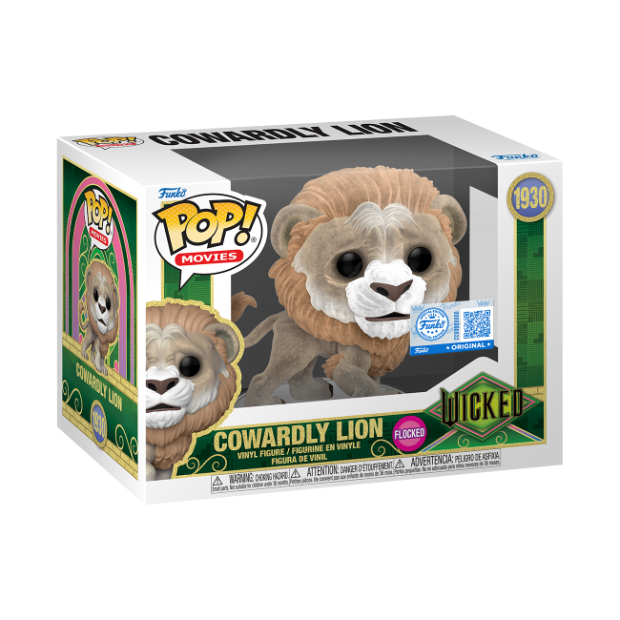 Funko POP action figure of The Cowardly Lion from The Wizard of Oz