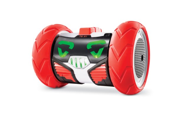 a red and black race car