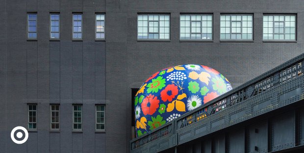 a building with a mural on it