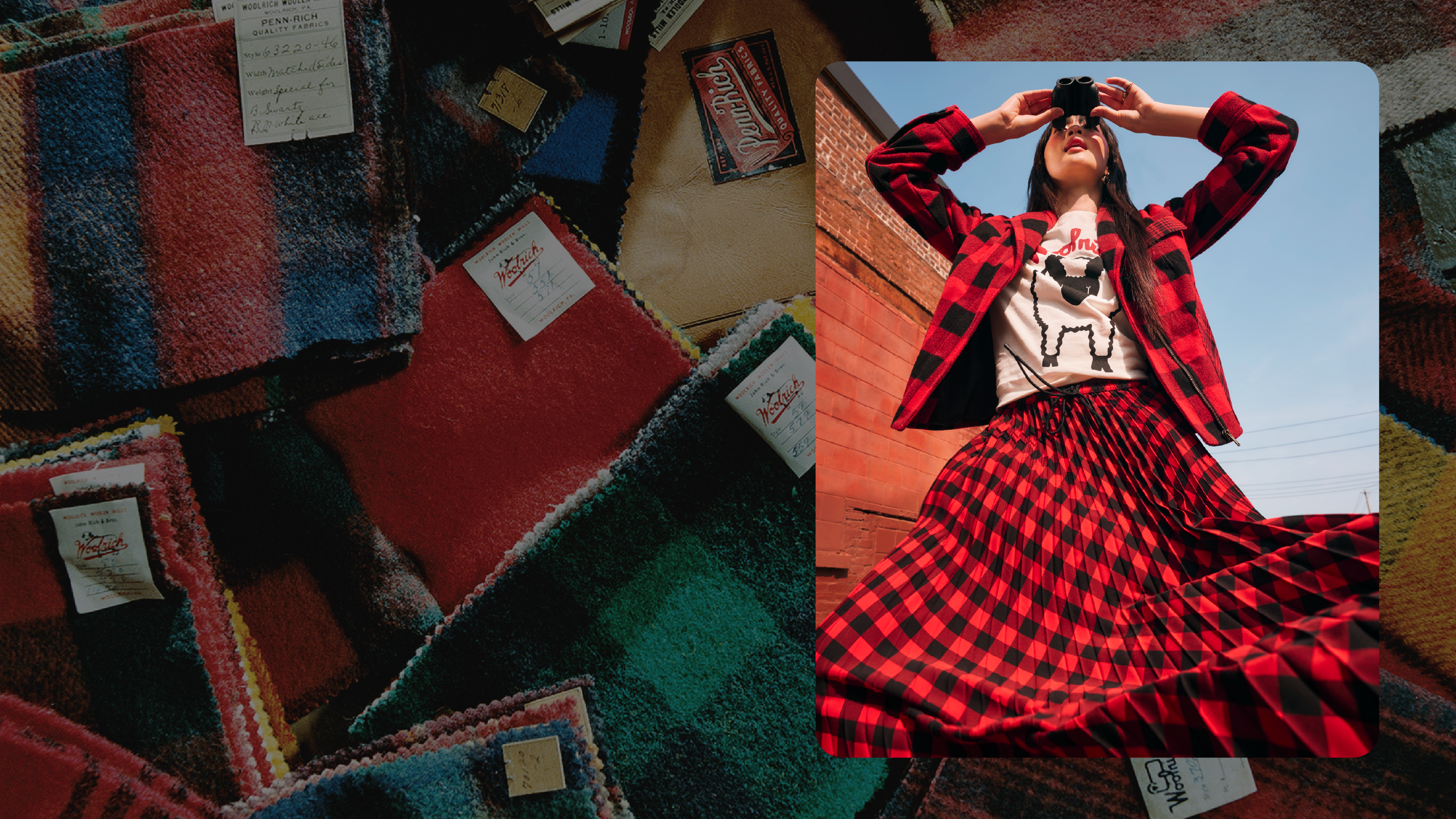 Go behind the scenes of the Woolrich x Target collection