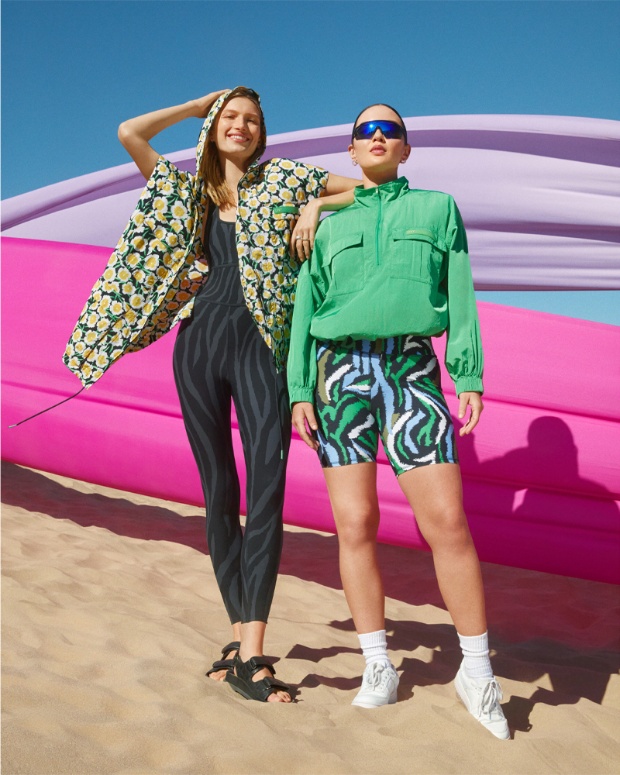 Two models pose, wearing Diane von Furstenberg for Target collection.