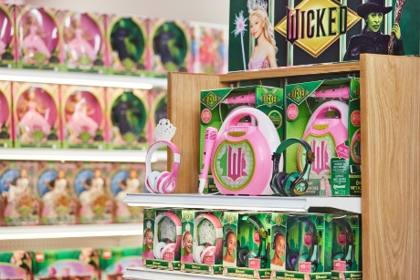 Wicked Bluetooth Karaoke Machines, Microphones, and Headphones on display at Target.