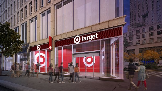 a group of people walking outside of a building