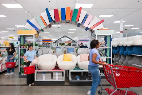 A Back-to-College display featuring a selection of dorm room essentials.