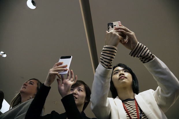 a group of women taking a selfie