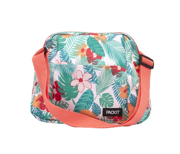 a colorful bag with flowers