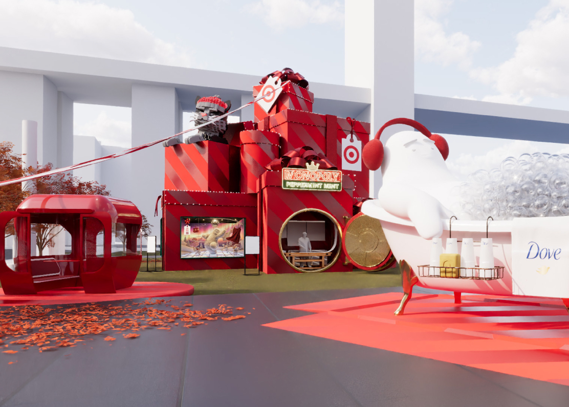 The Wonder Drop, a shoppable display in NYC that features the Get-Ready Yeti in a bubble-filled bathtub, a red gondola and more.