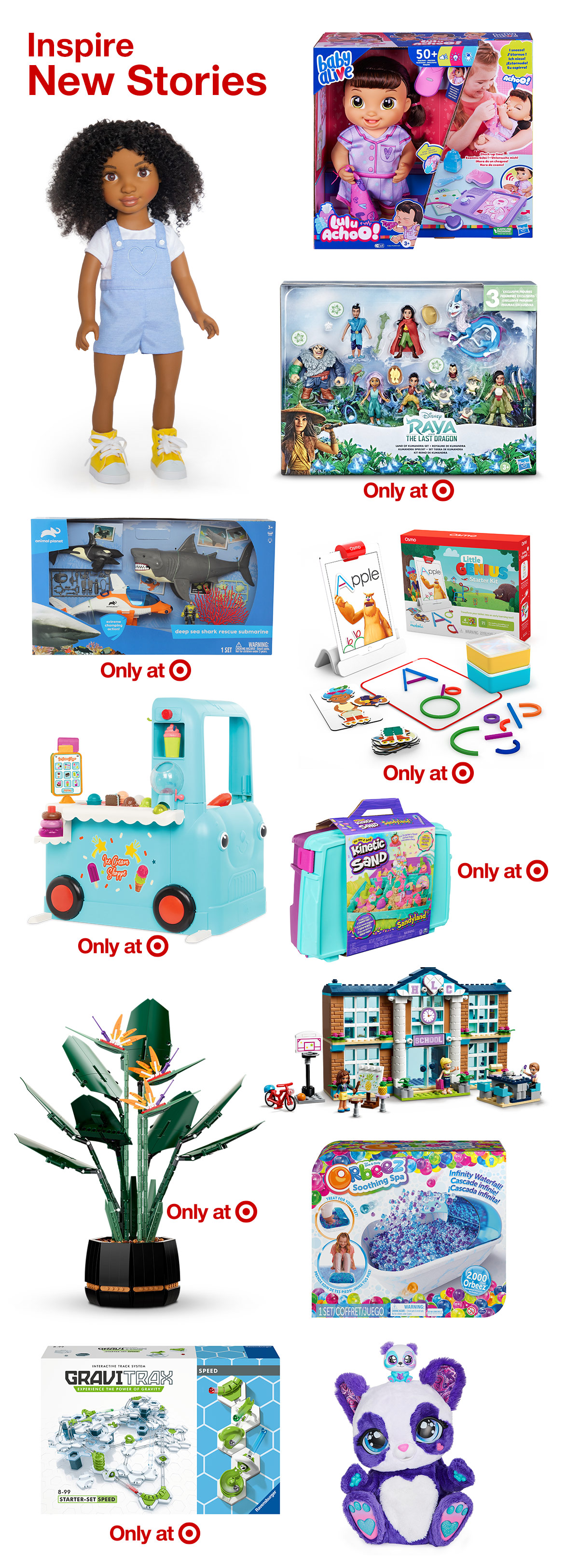 Target on sale toy list