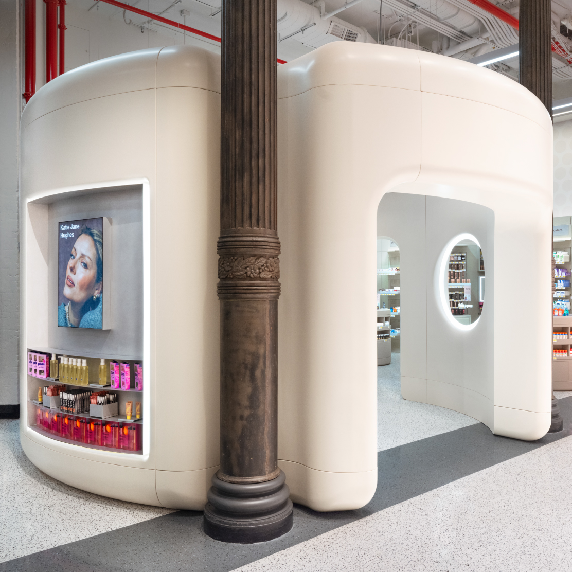 The exterior of the Broadway Beauty Bar at Target SoHo.