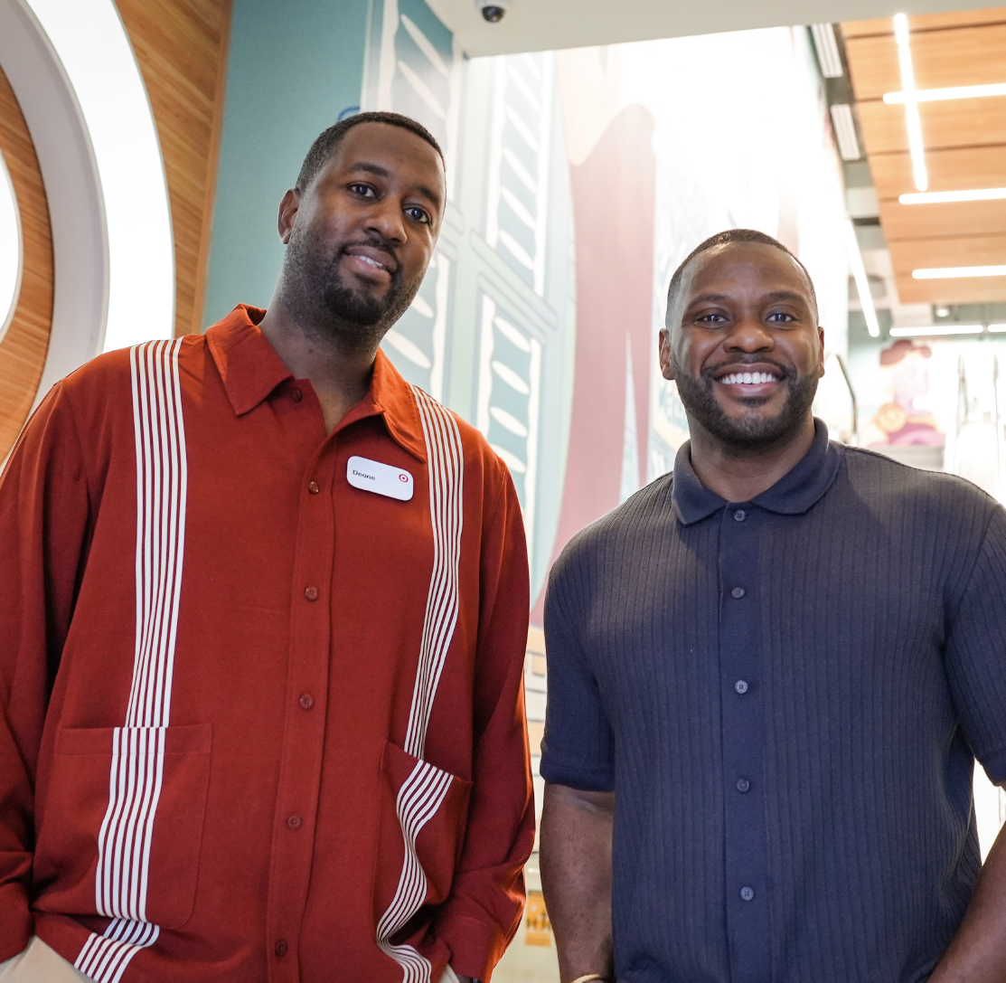 A photo of two Target team members, Yvon and Deone.