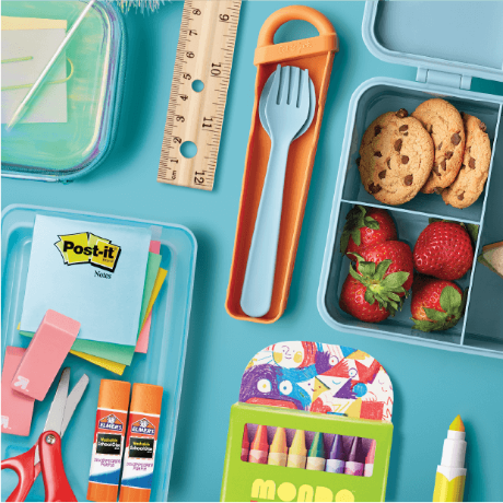 A variety of items from Target's back-to-school selection.