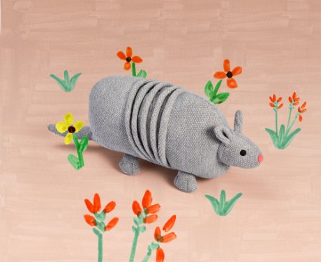 a grey toy animal