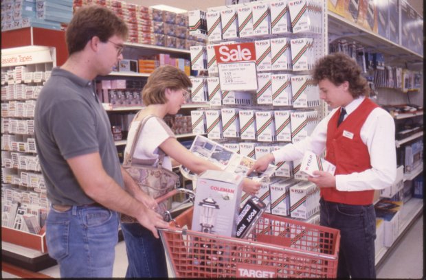 a few people at a store